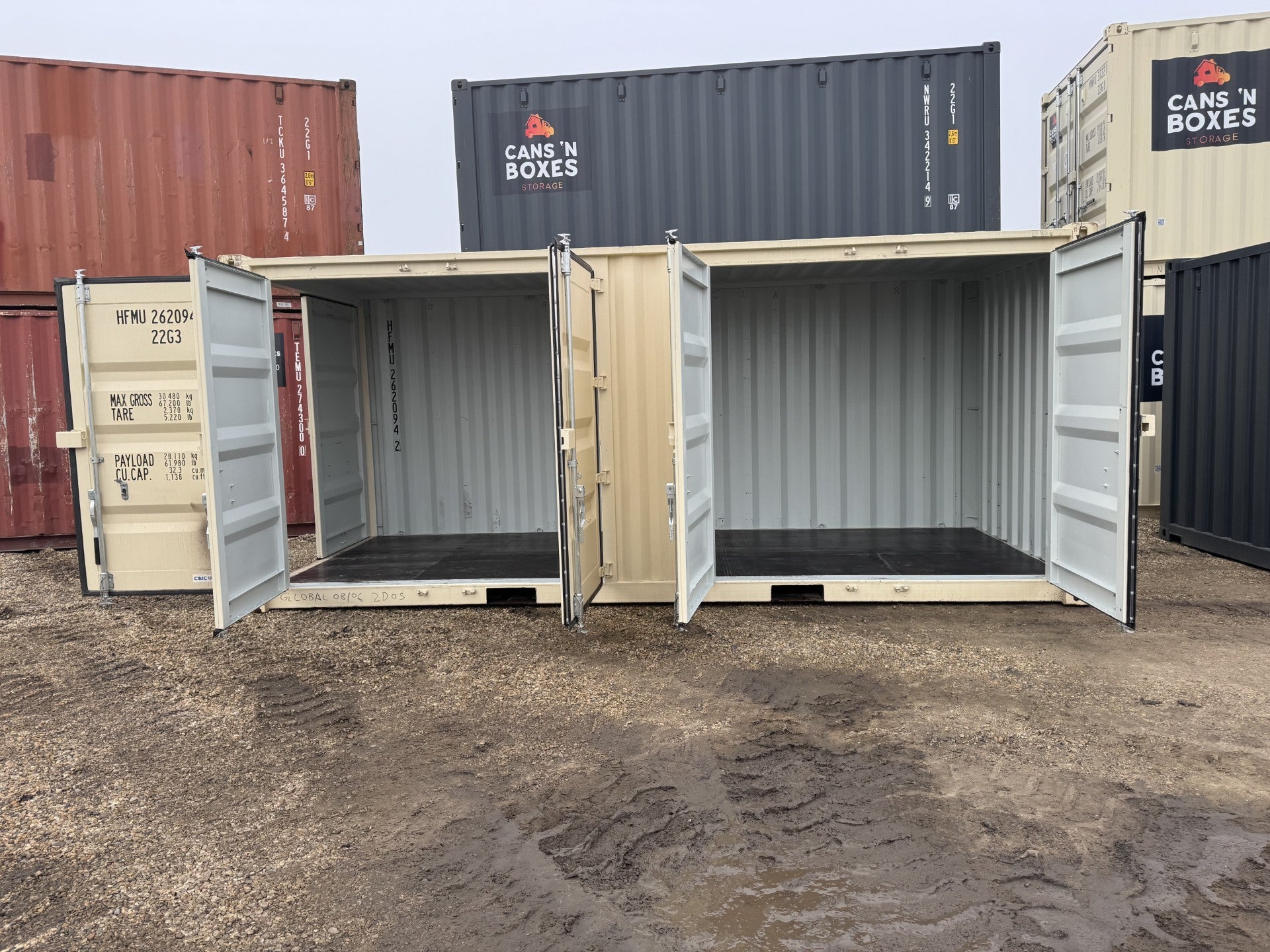 20' One-Trip Side Door Shipping Container | New Shipping Containers | Cans N Boxes